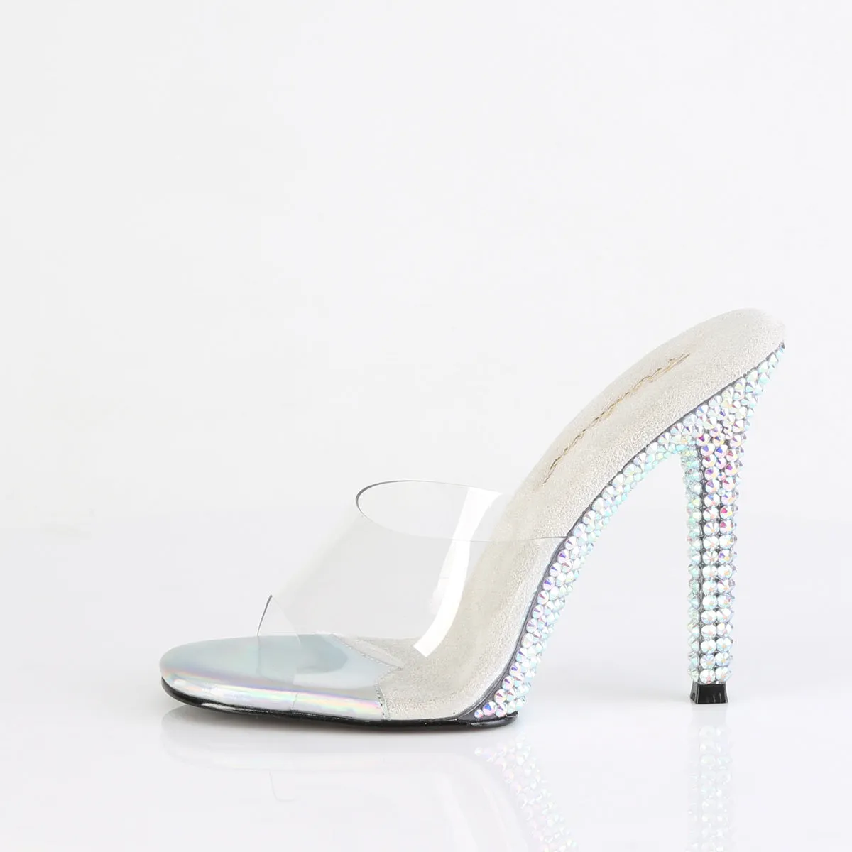 4 Inch Heel GALA-01DML Clear Rhinestone