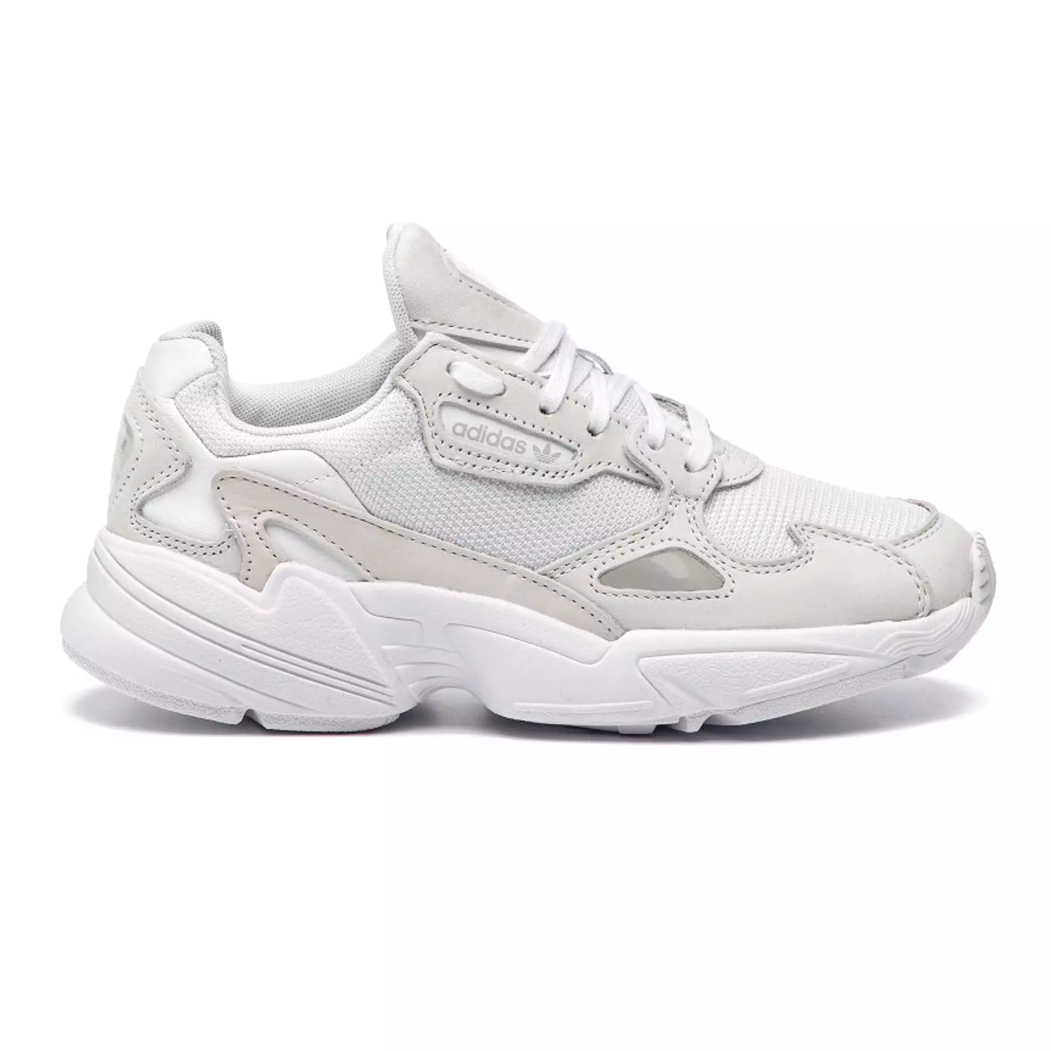 Adidas Falcon Lace-Up White Synthetic Womens Trainers B28128