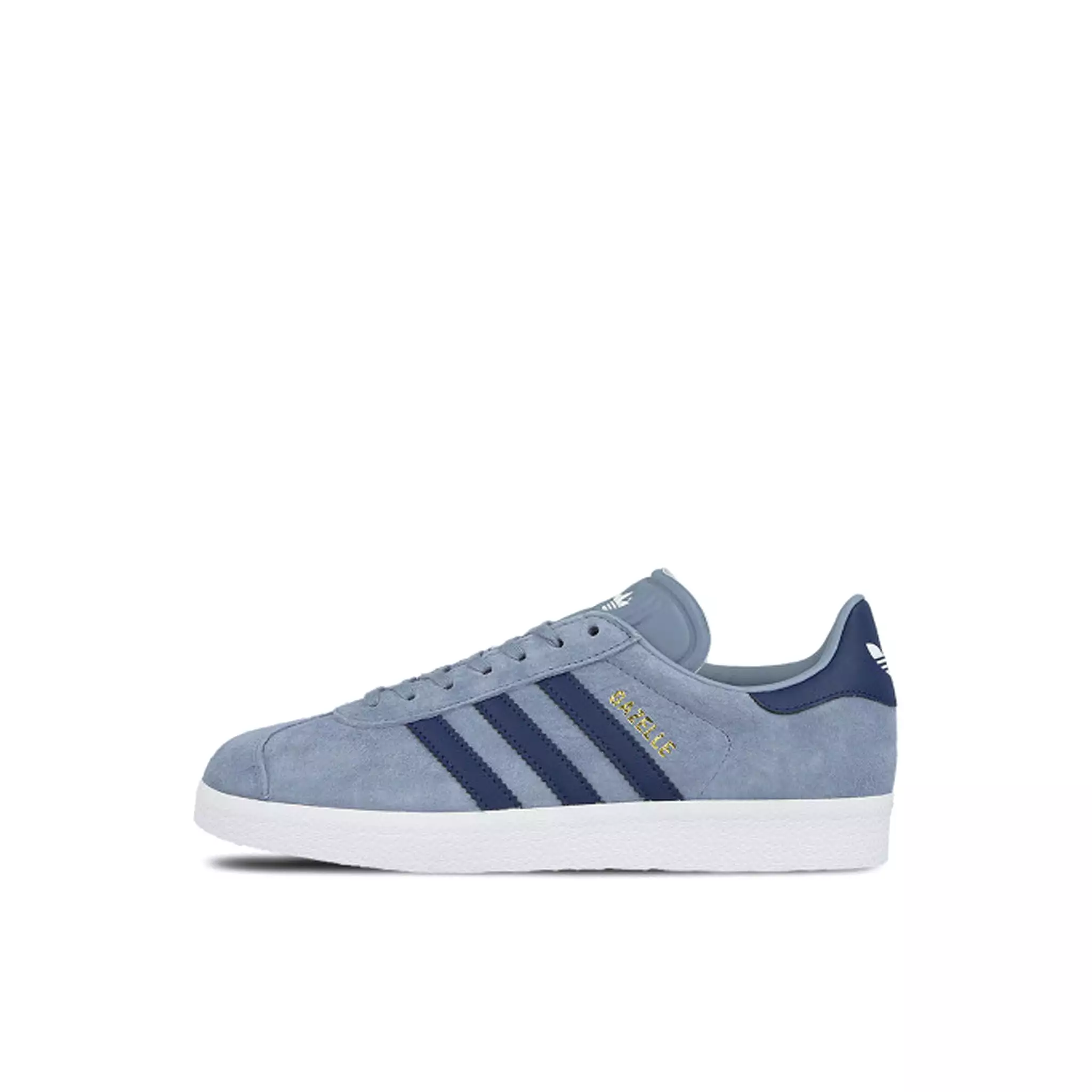 Adidas Gazelle Lace-Up Blue Suede Leather Womens Trainers BA7657