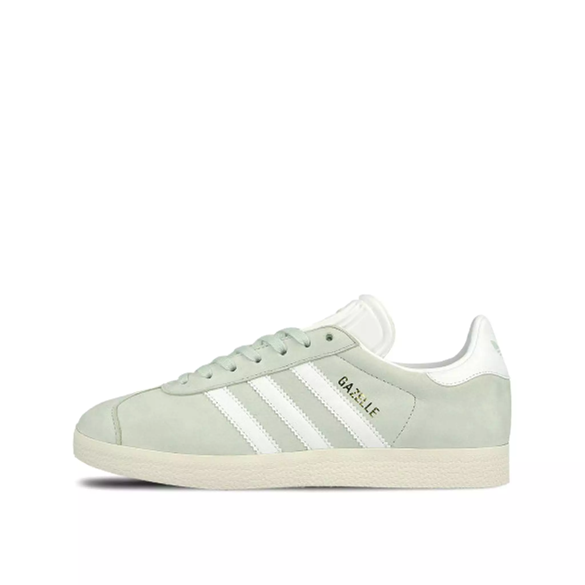 Adidas Gazelle Lace-Up Green Suede Leather Womens Trainers BY9034