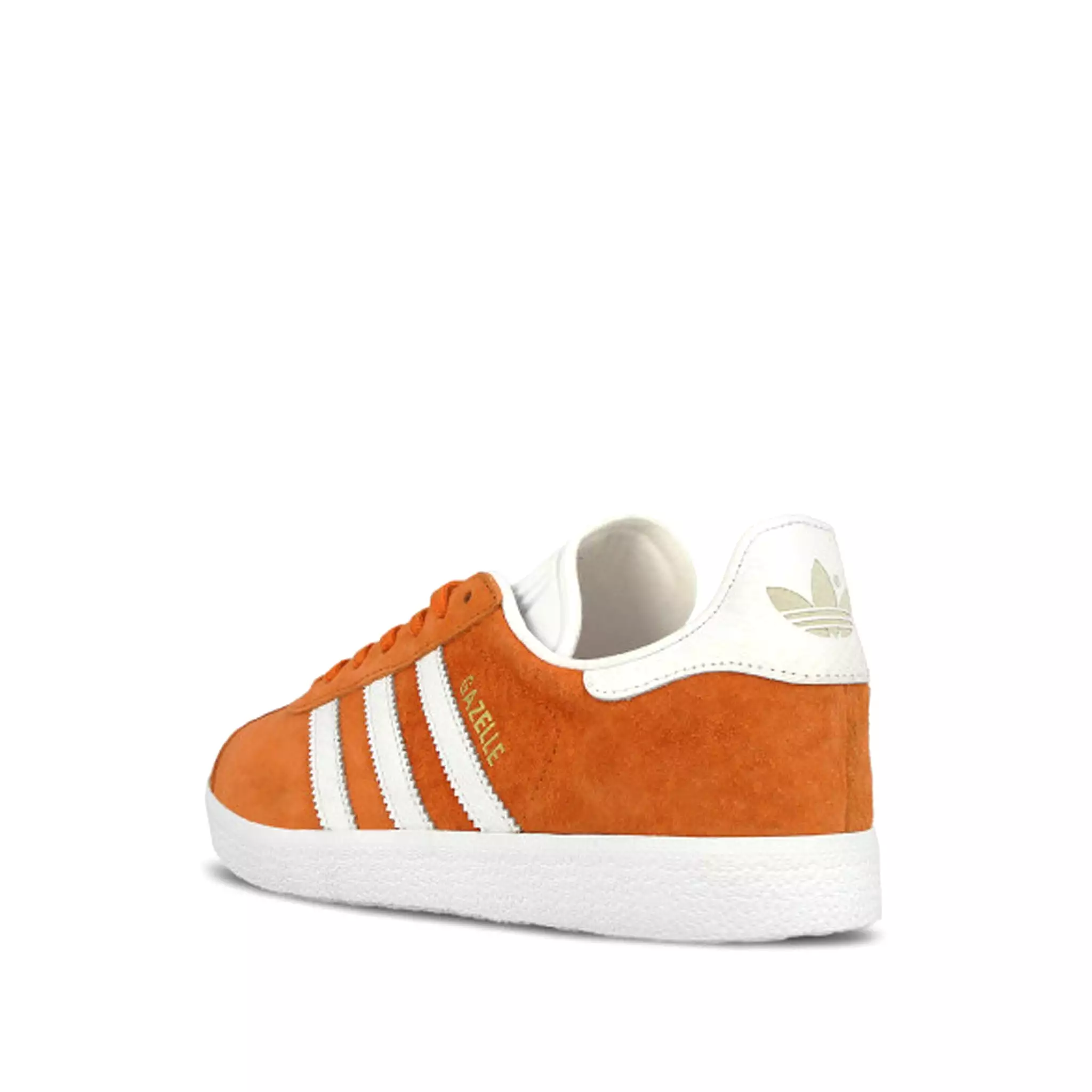 Adidas Gazelle Lace-Up Orange Suede Leather Womens Trainers BY2853