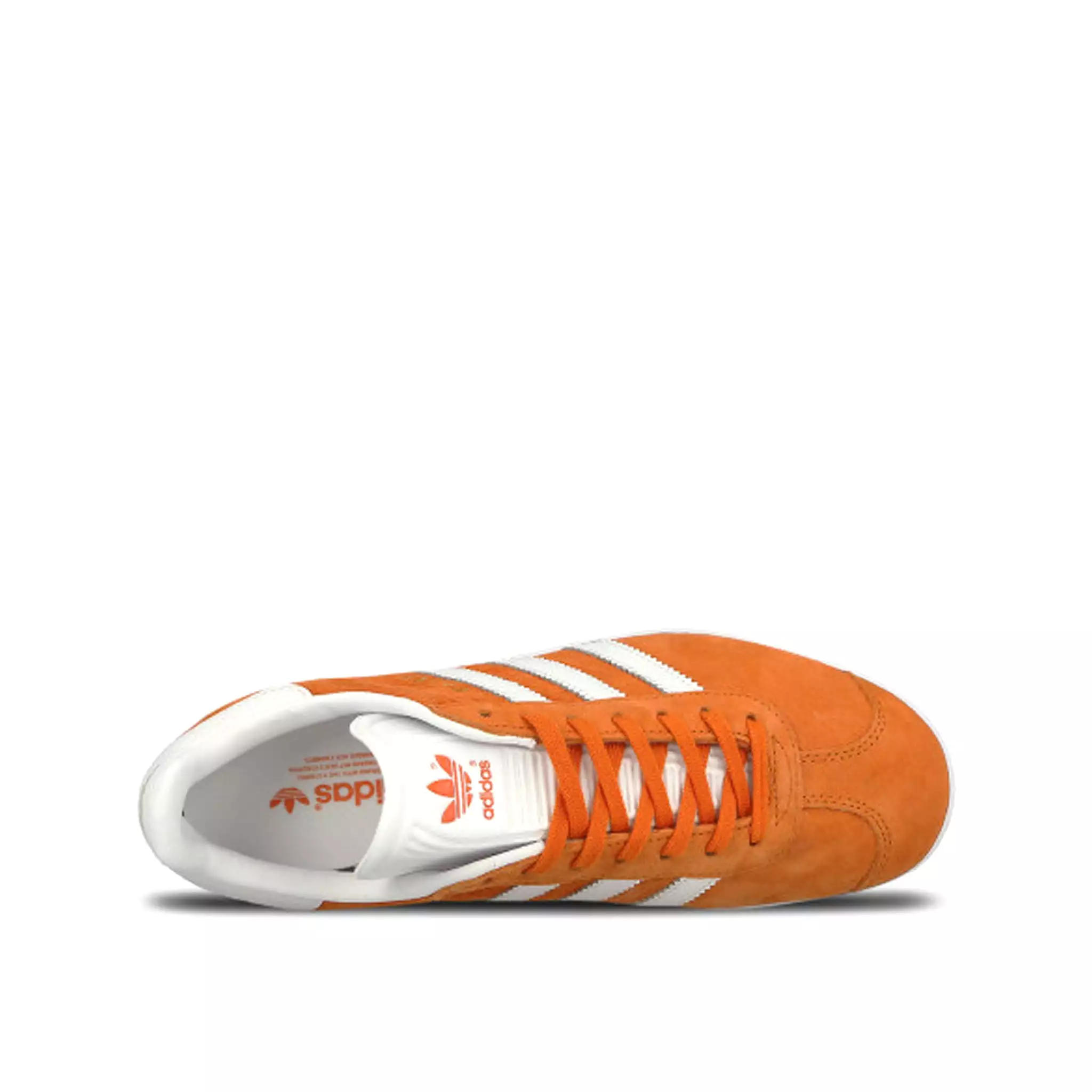 Adidas Gazelle Lace-Up Orange Suede Leather Womens Trainers BY2853