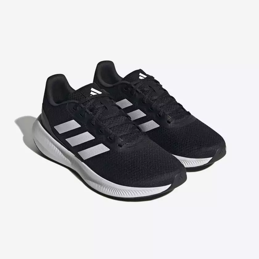 ADIDAS MEN'S RUNFALCON 3.0 BLACK/WHITE SHOES