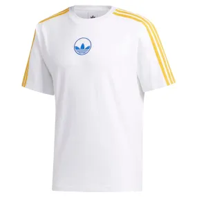 adidas Originals 3-Stripes Circle Trefoil Tee - White