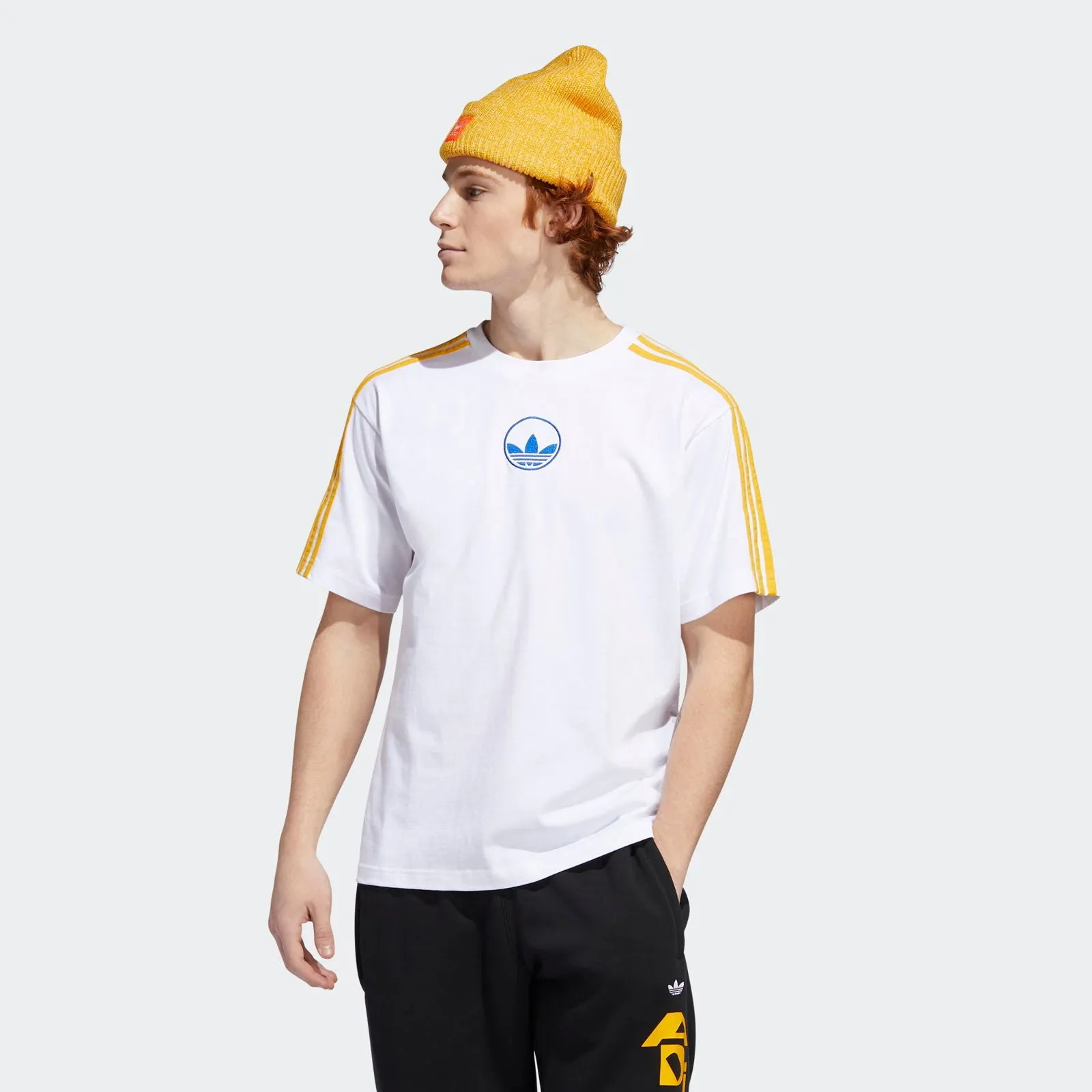 adidas Originals 3-Stripes Circle Trefoil Tee - White