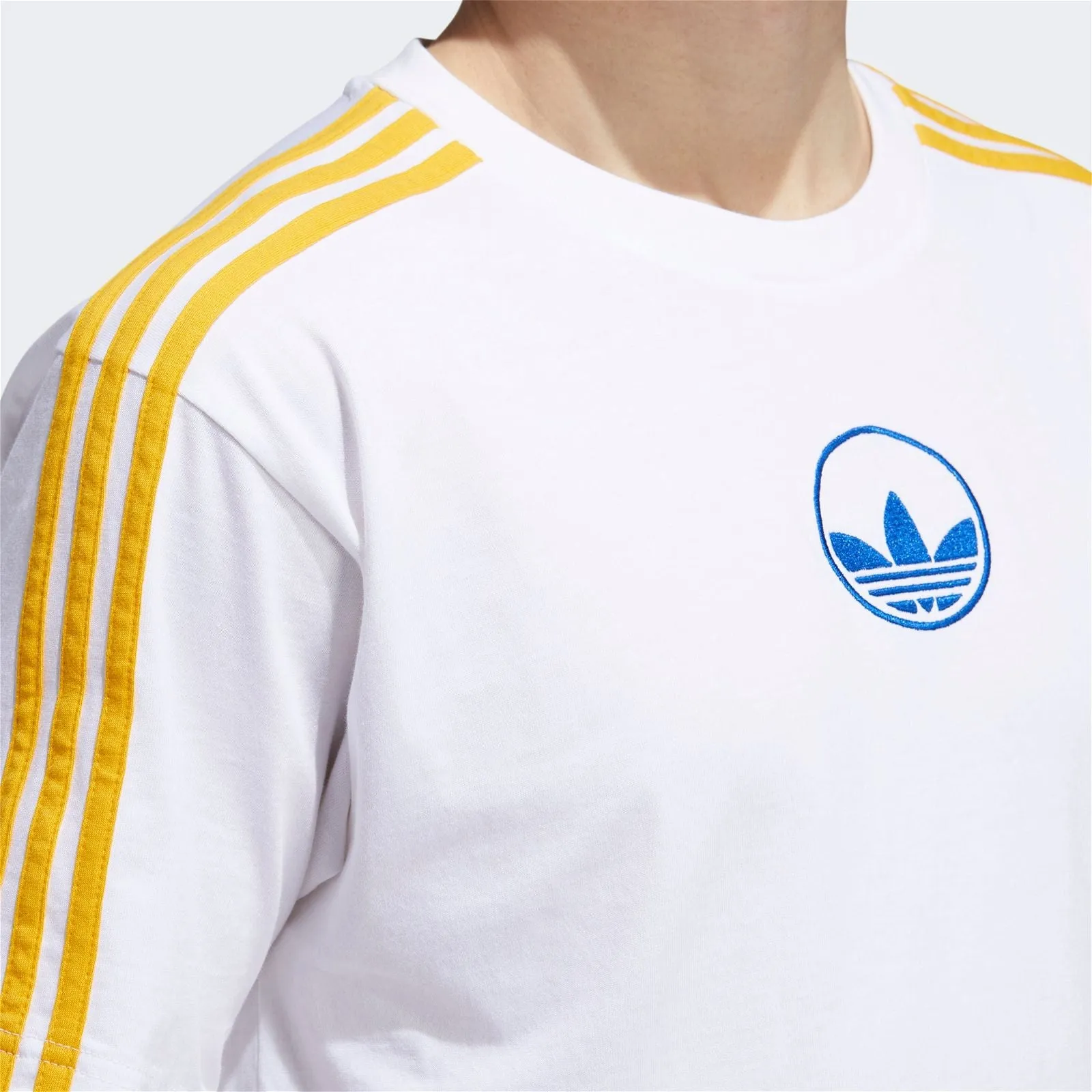 adidas Originals 3-Stripes Circle Trefoil Tee - White