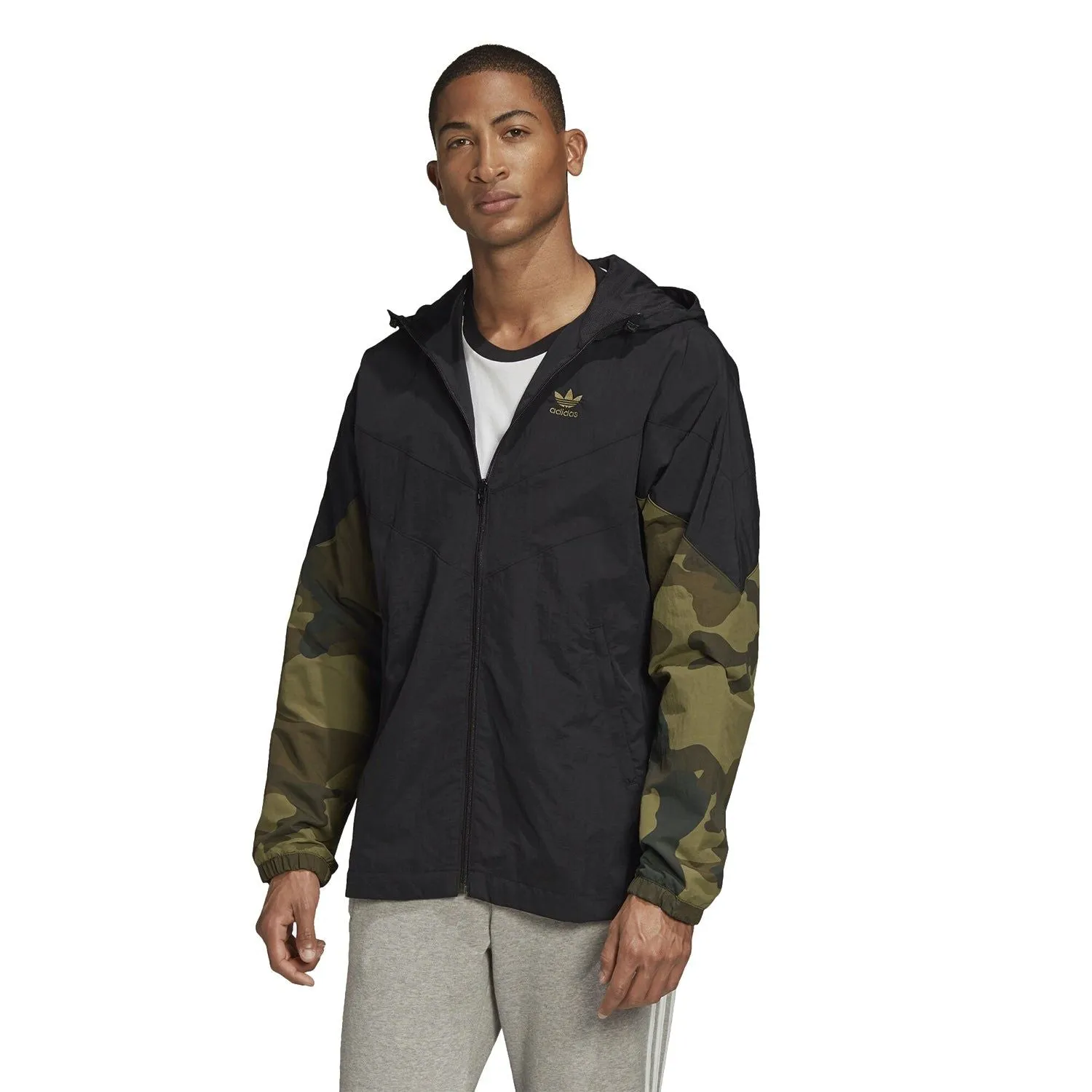 adidas Originals Camouflage Windbreaker -  Black