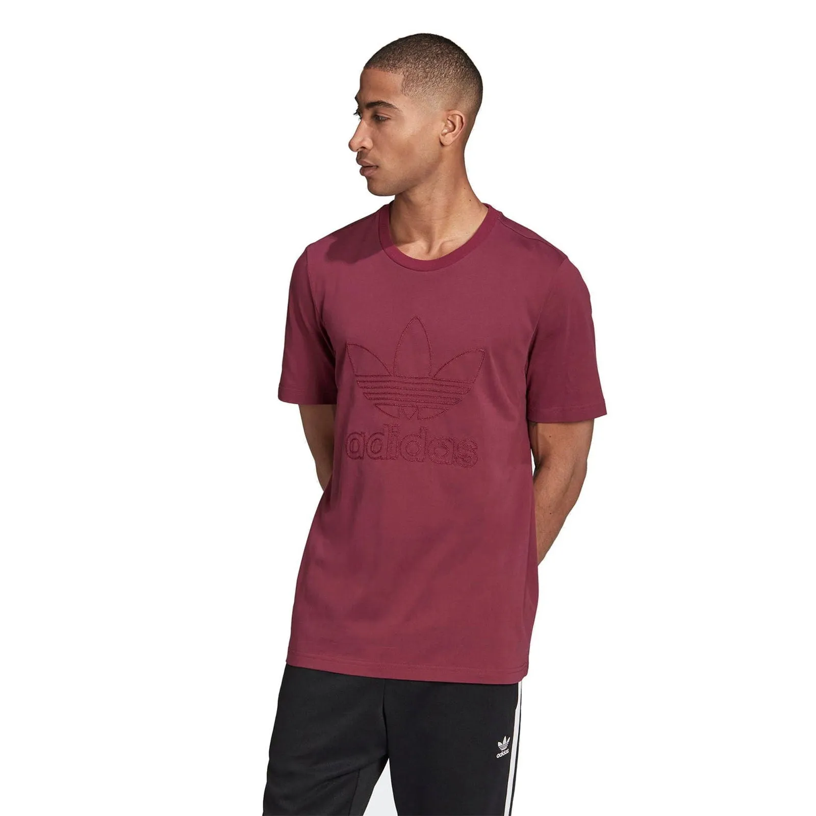 adidas Originals Graphics Trefoil Series Tee - Burgundy