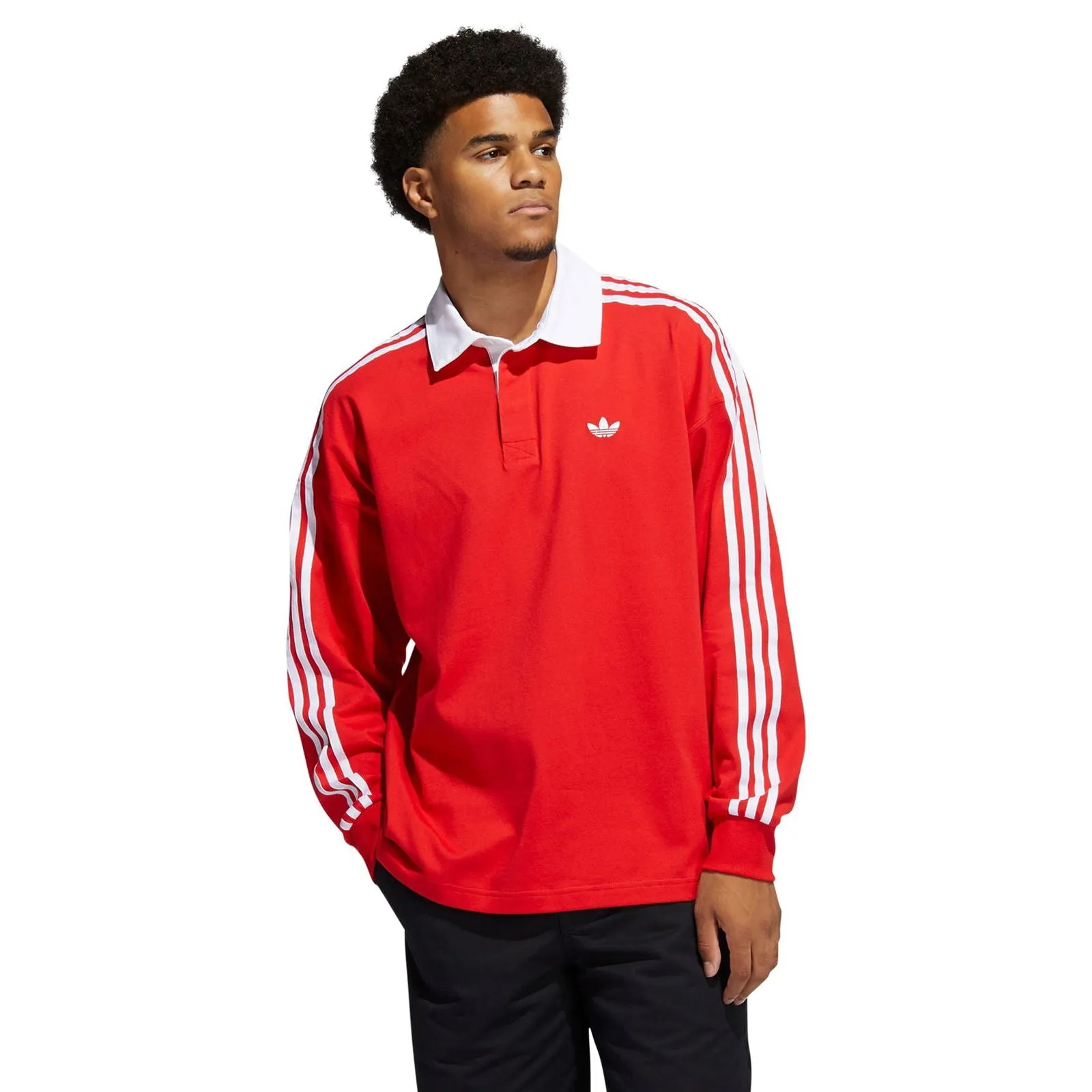 adidas Originals Solid Rugby Jersey - Red