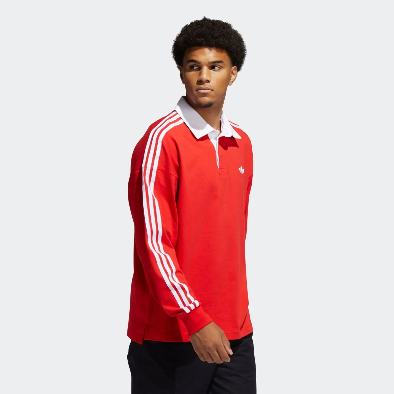 adidas Originals Solid Rugby Jersey - Red