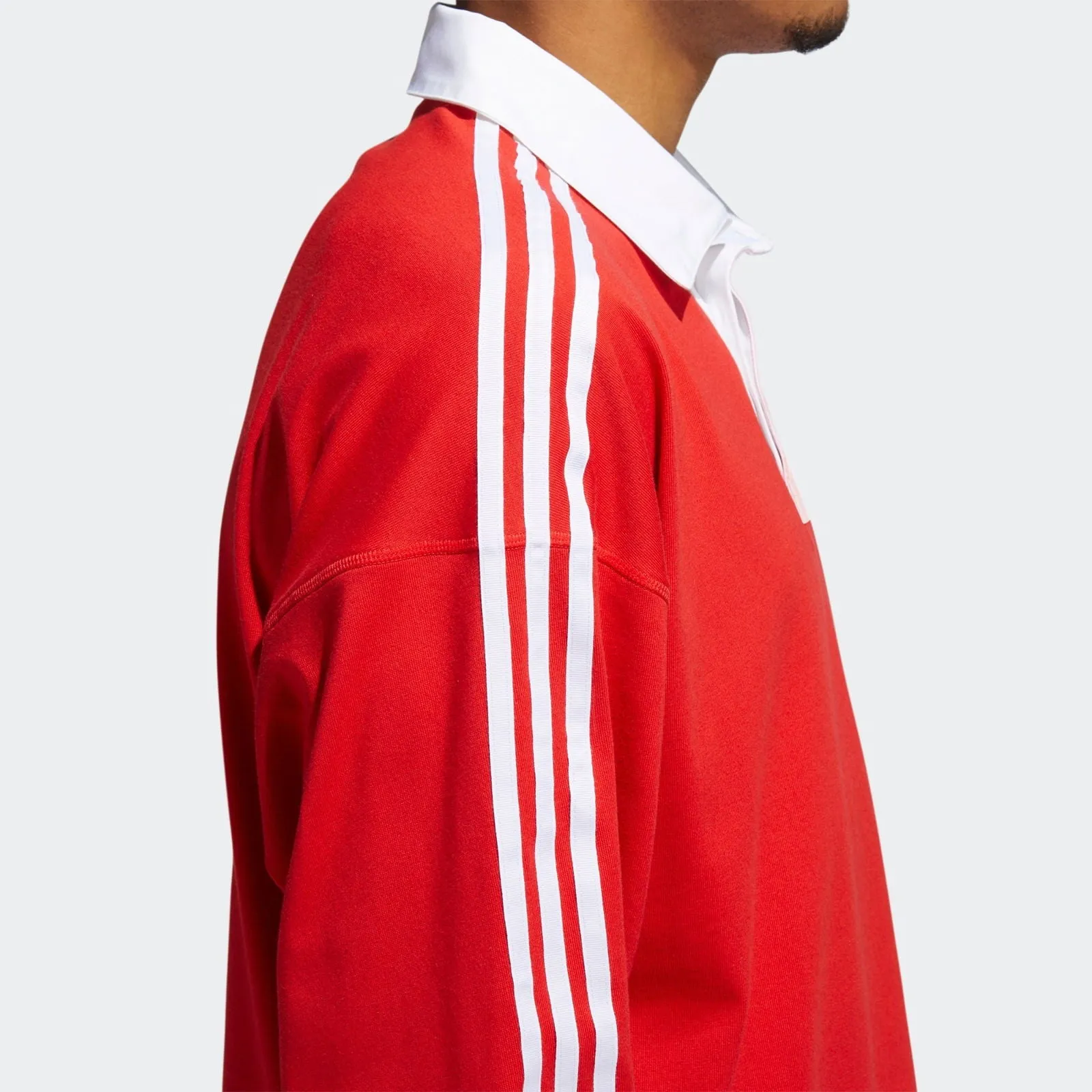 adidas Originals Solid Rugby Jersey - Red