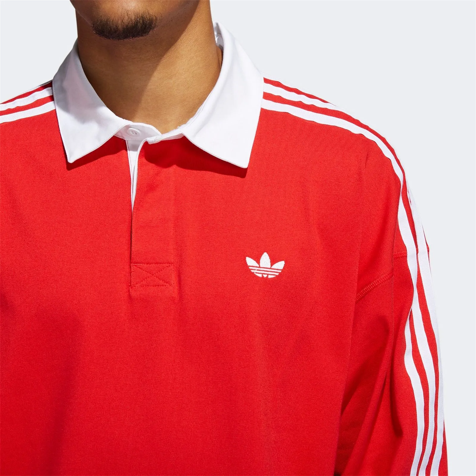 adidas Originals Solid Rugby Jersey - Red