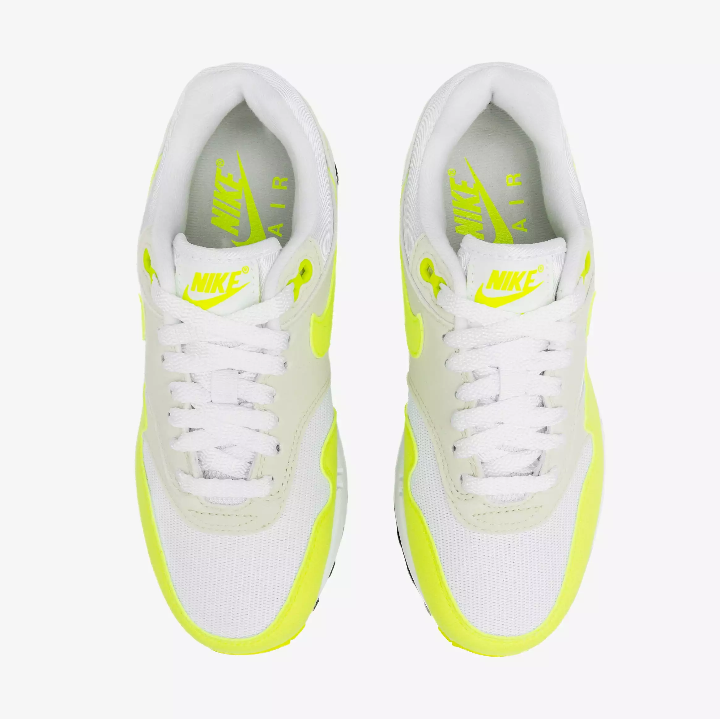 Air Max 1 Volt Suede Womens Running Shoes (Volt/White)