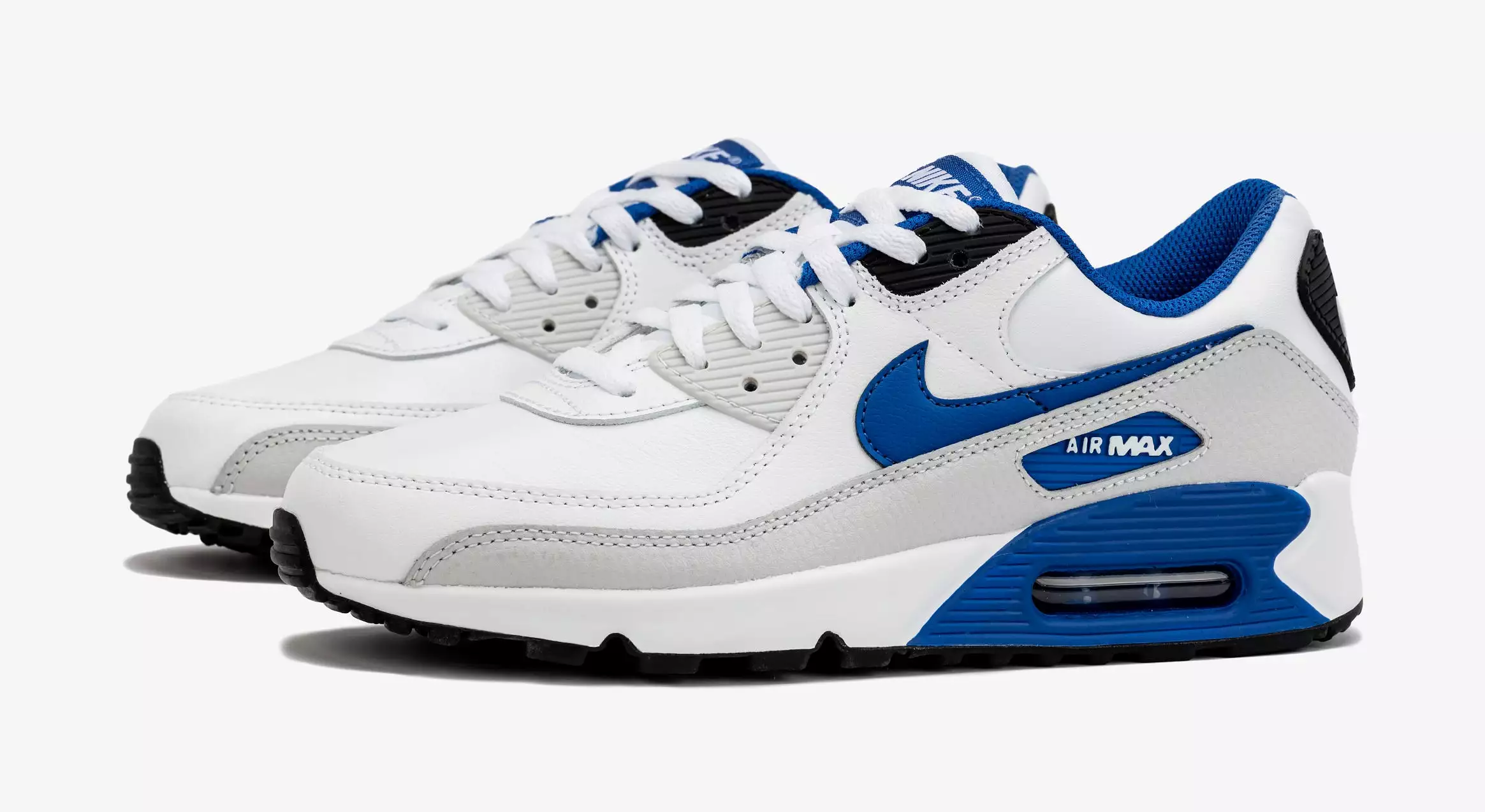 Air Max 90 LTR Mens Running Shoes (White/Blue)