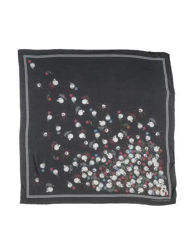 Alexander Mcqueen Women Square scarf Black -- --