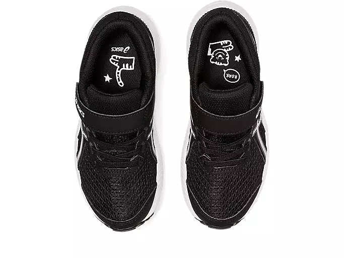 ASICS KIDS CONTEND 8 BLACK/WHITE SHOES