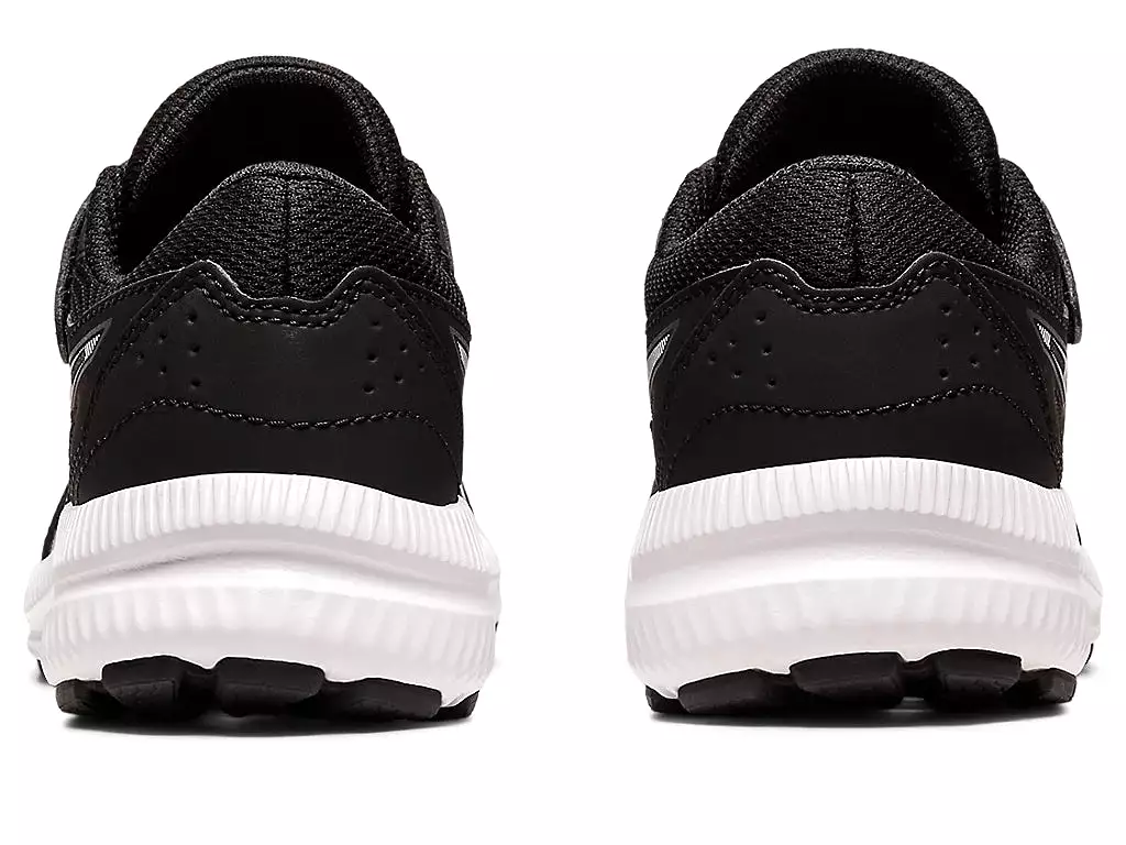 ASICS KIDS CONTEND 8 BLACK/WHITE SHOES