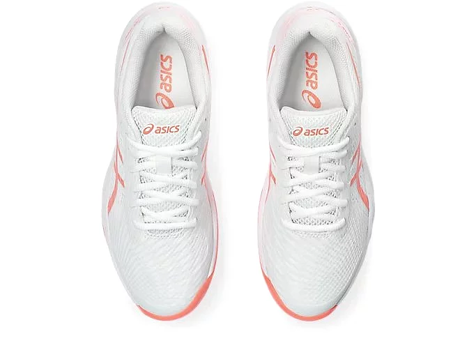 ASICS WOMEN'S GEL GAME 9 WHITE/RED SHOES