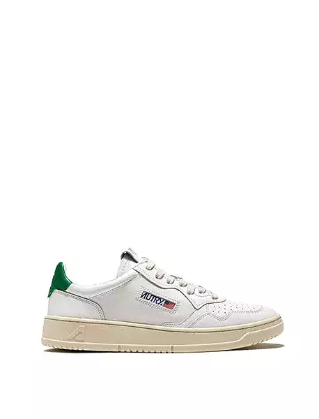 Autry Medalist Low Leather Trainers White / Green