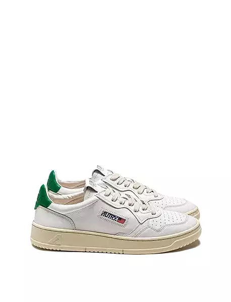 Autry Medalist Low Leather Trainers White / Green