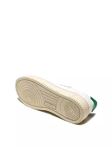 Autry Medalist Low Leather Trainers White / Green