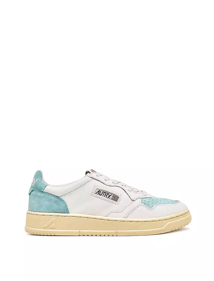 Autry Medalist Low Trainers White / Turquoise