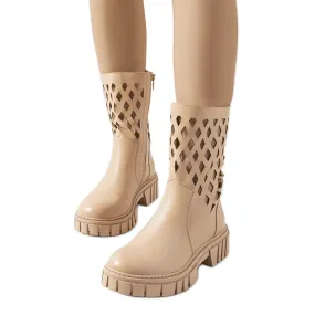 Beige Dinah boots