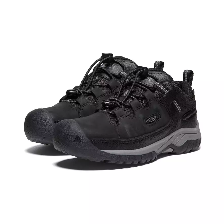 Big Kids' Targhee Waterproof Shoe  |  Black/Steel Grey