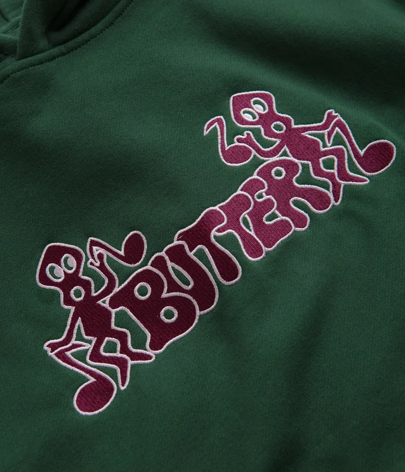 Butter Goods Notes Embroidered Hoodie - Forest Green