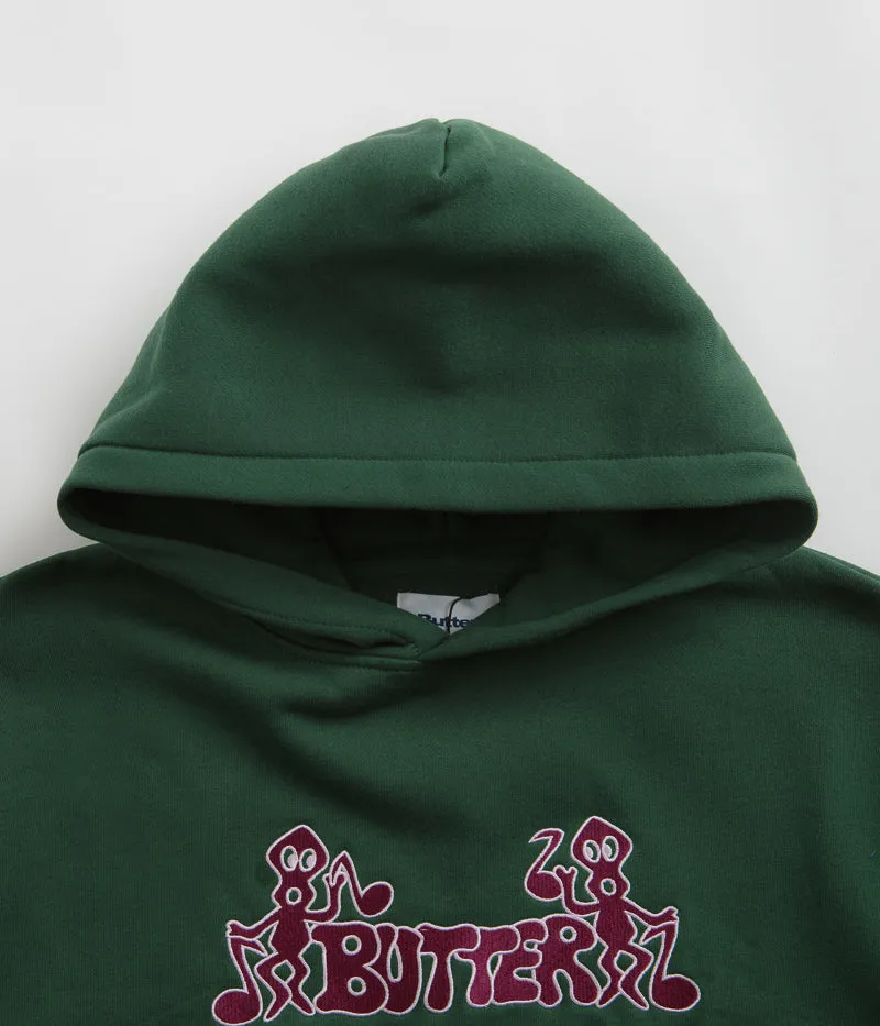 Butter Goods Notes Embroidered Hoodie - Forest Green