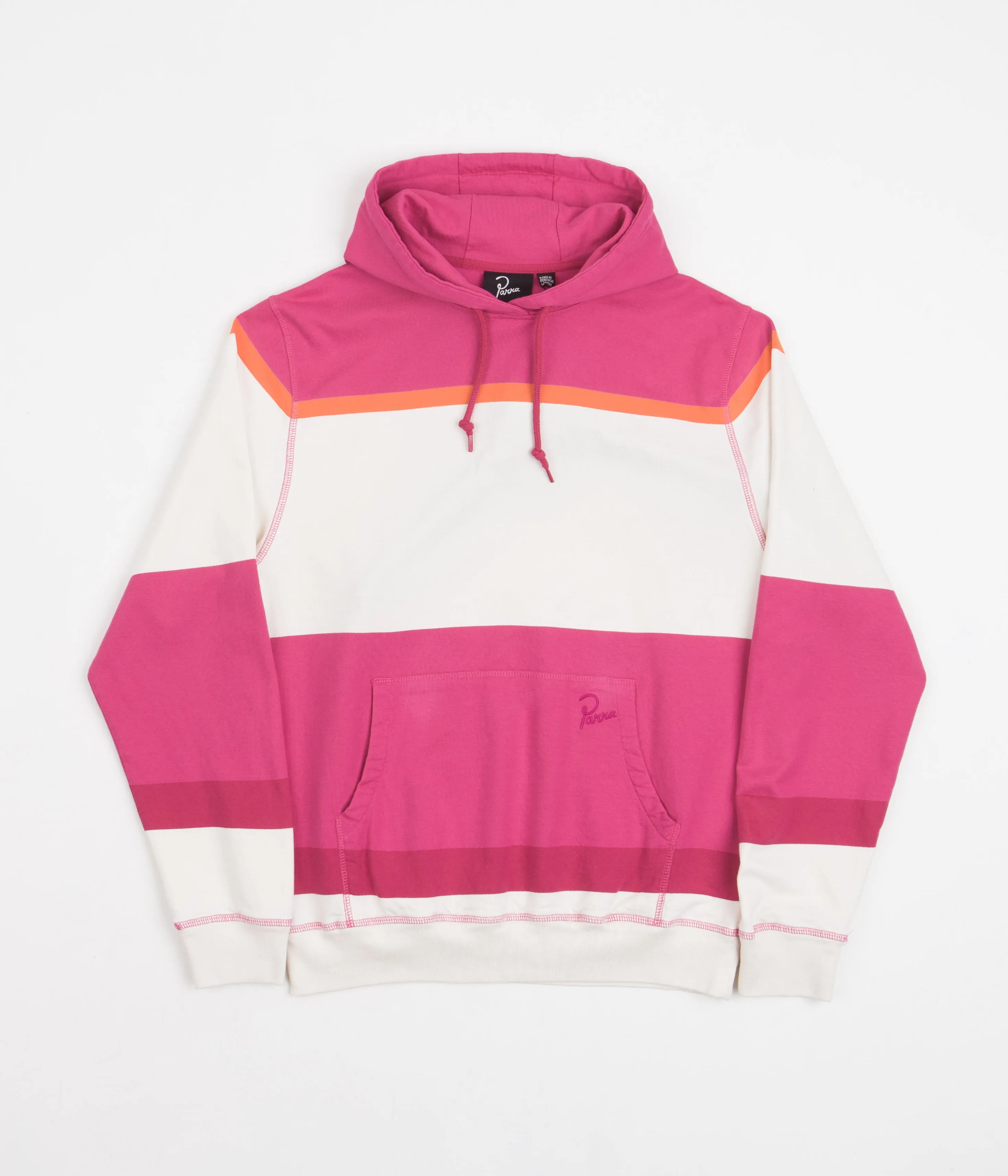 by Parra Mid 90 Stripes Hoodie - Pink