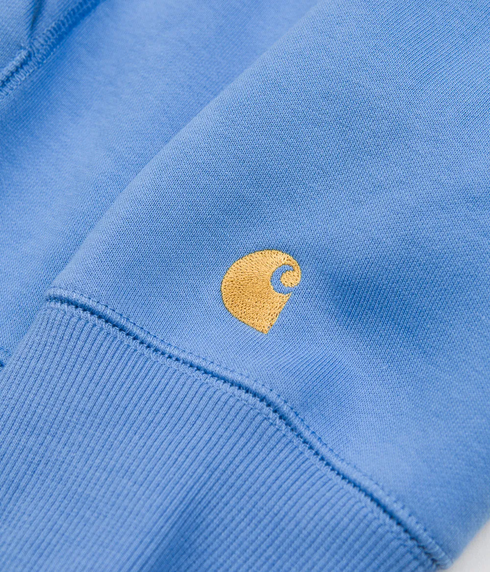 Carhartt Chase Hoodie - Piscine / Gold