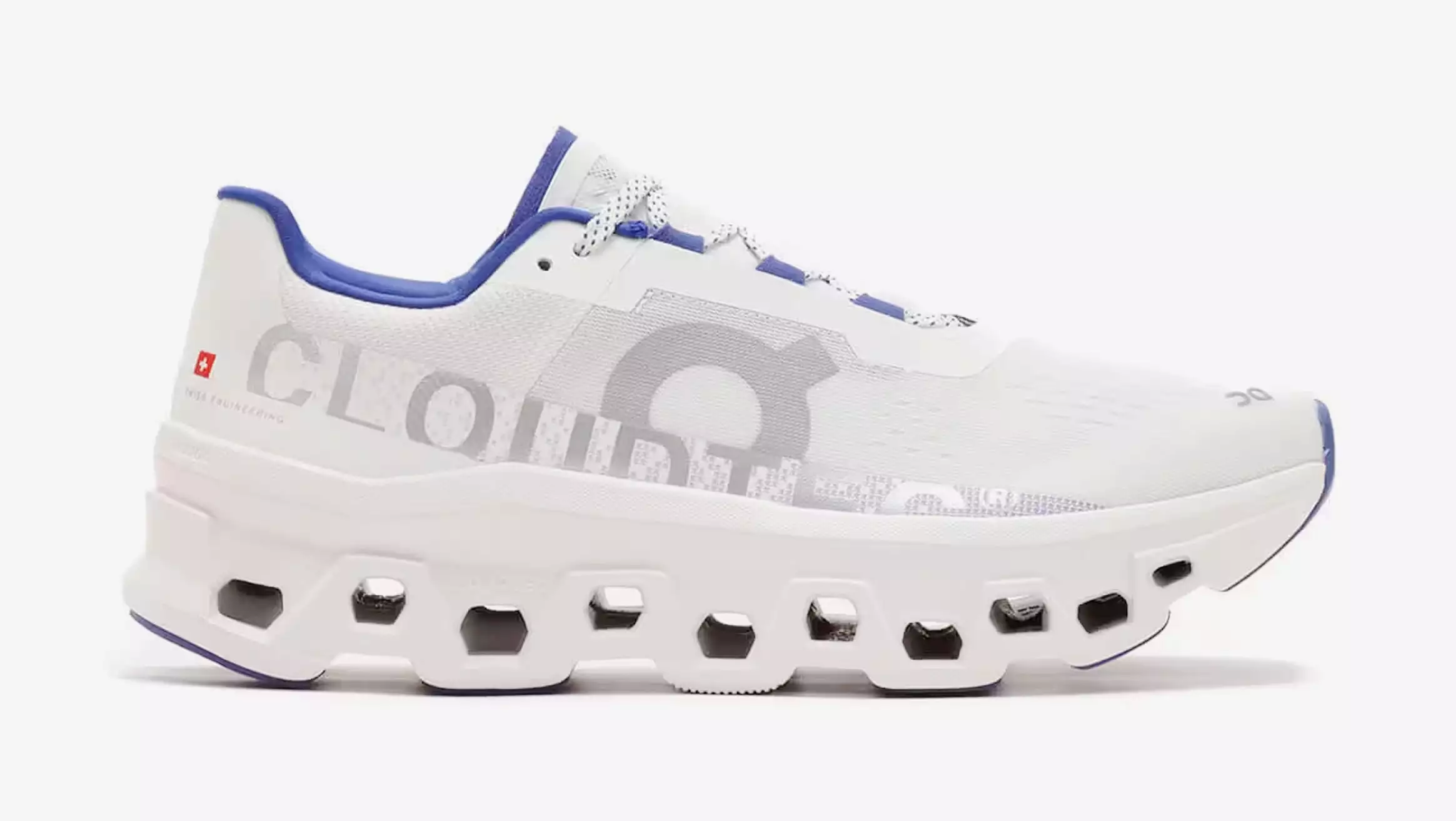 Cloudmonster LNY Womens Running Shoes (White/Indigo)