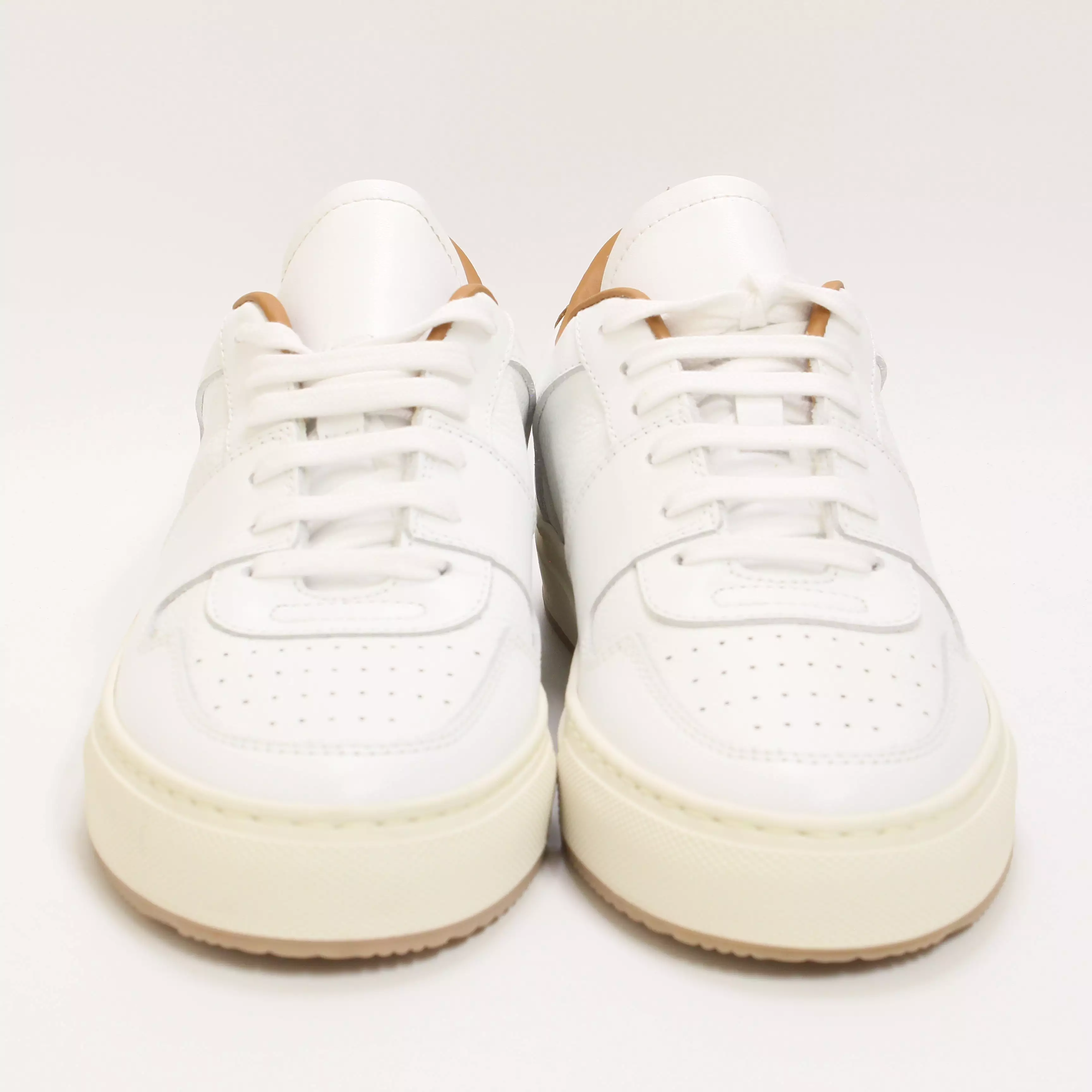 Common Projects Decades Low F White Orange Trainers