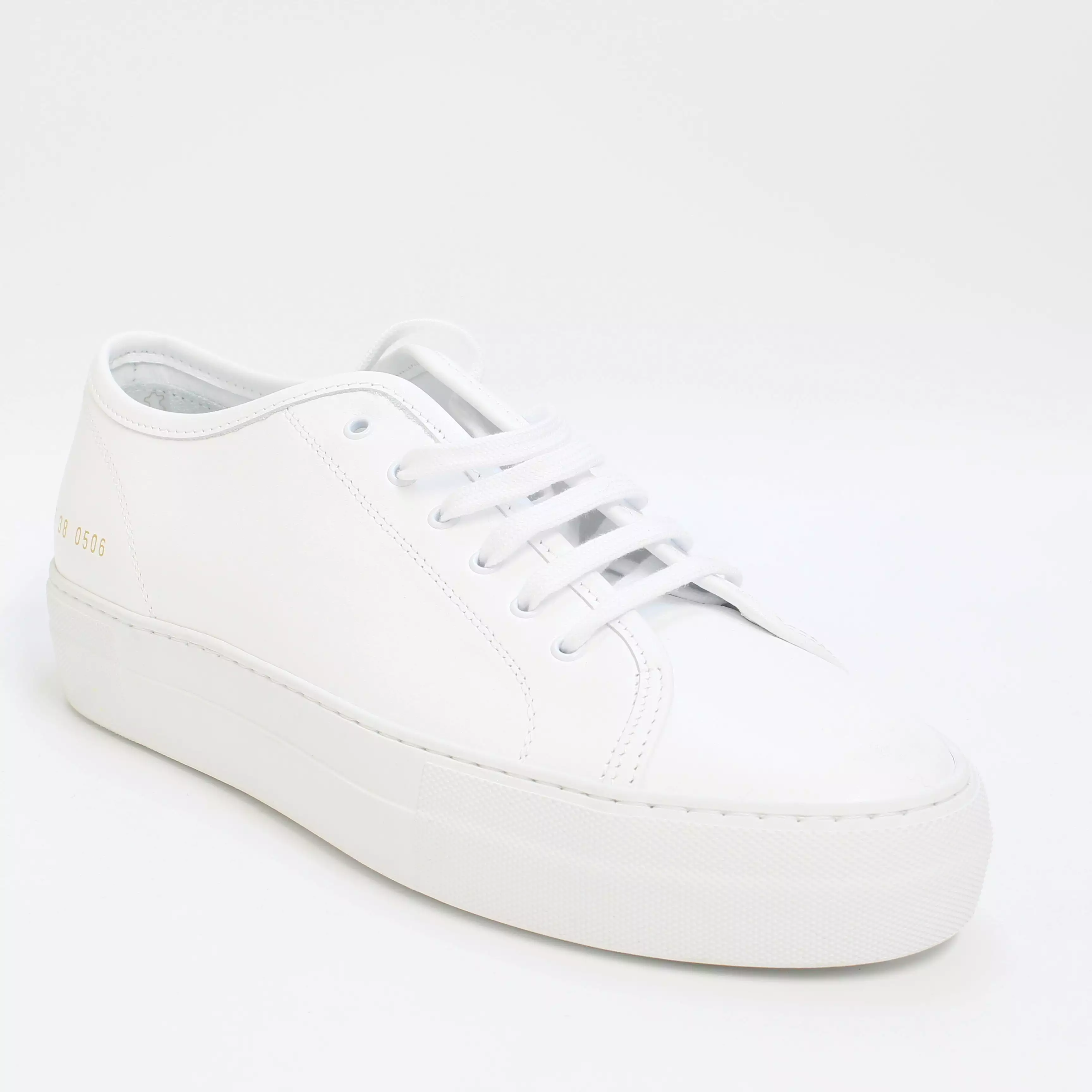 Common Projects Tournament Low Super White Leather Trainers