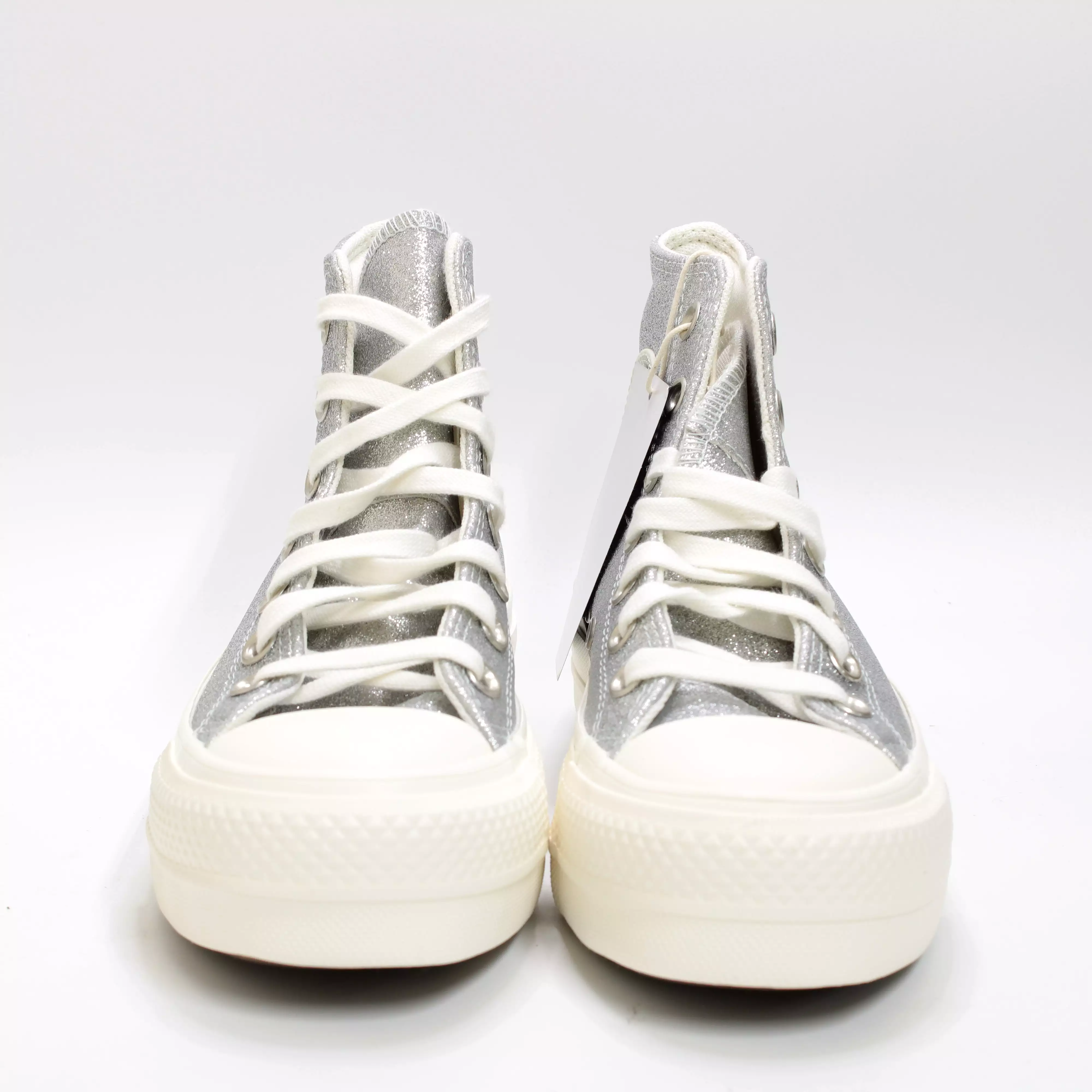 Converse All Star Lift Hi Silver Egret Egret Glitter