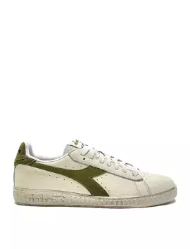 Diadora Womens Game L Low Waxed Suede Pop White / Fern