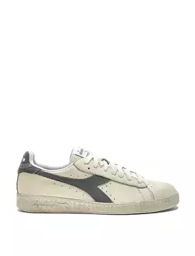 Diadora Womens Game L Low Waxed Suede Pop White / Ultimate Gray