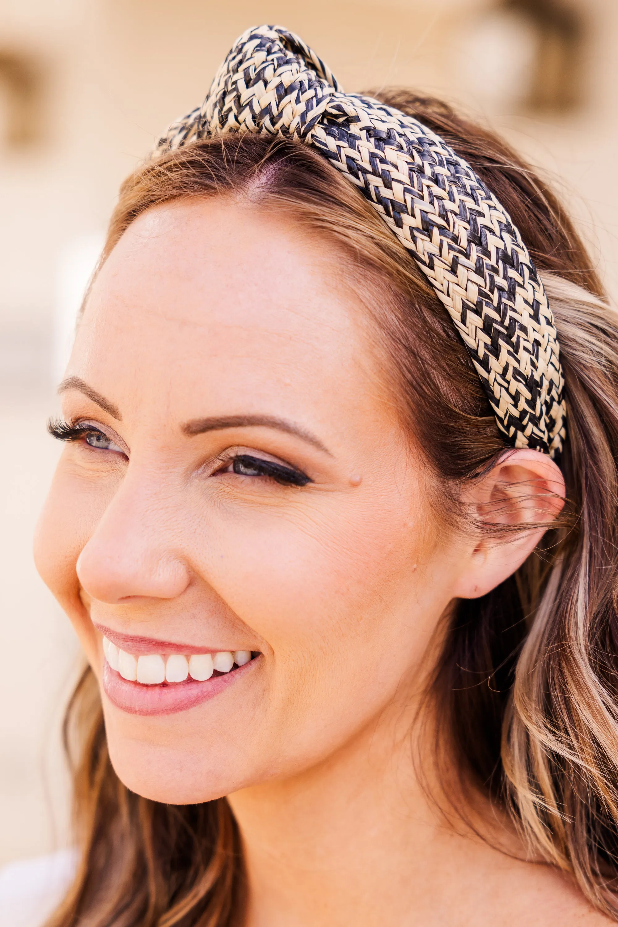 Don't Worry, Beach Happy Headband, Black