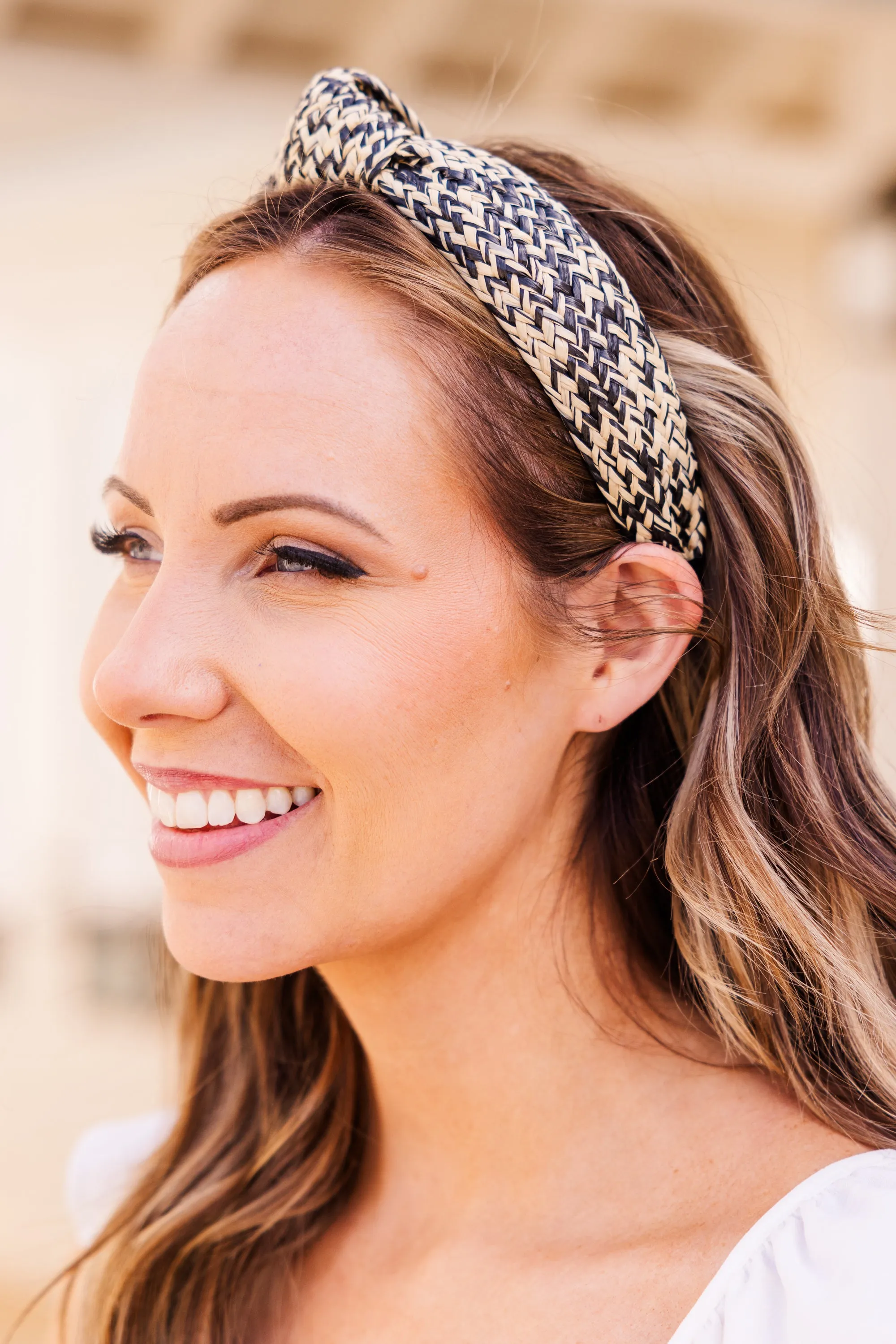 Don't Worry, Beach Happy Headband, Black