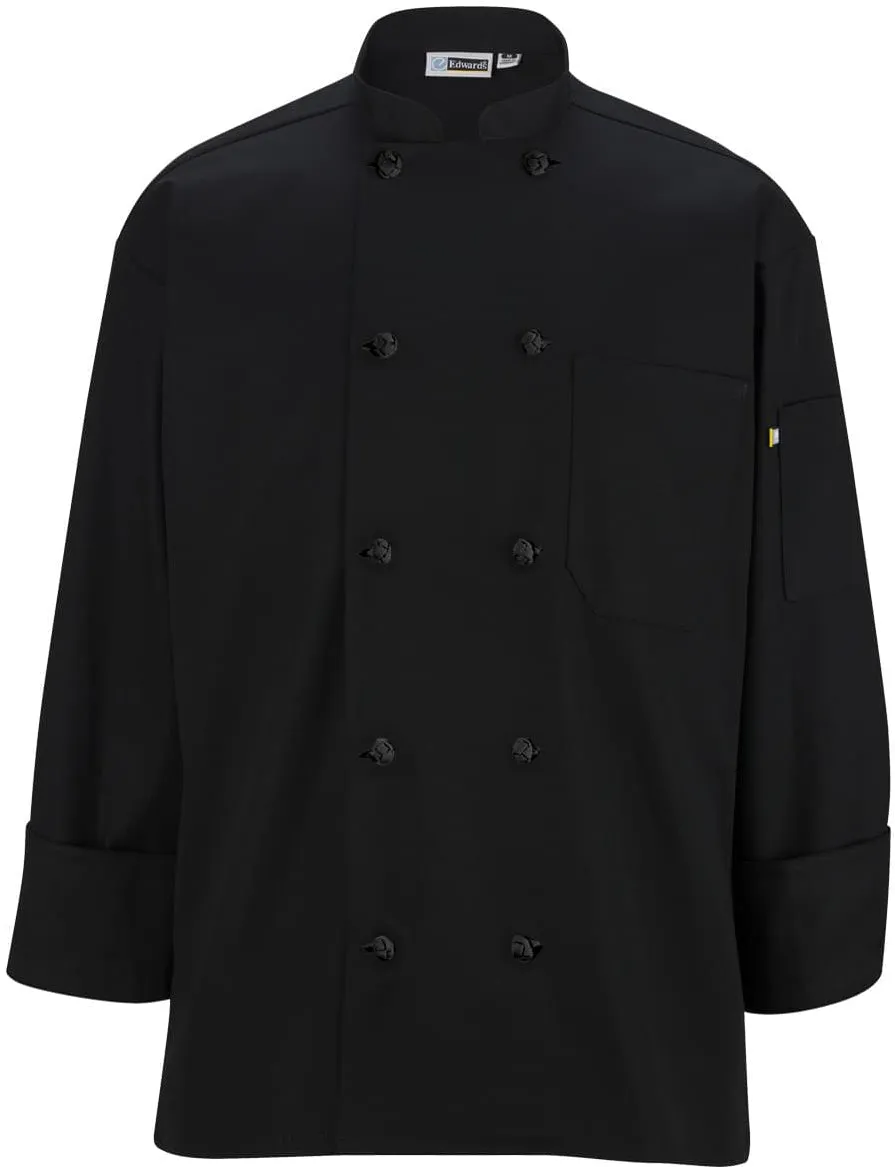 Edwards 10 Knot Button Long Sleeve Chef Coat