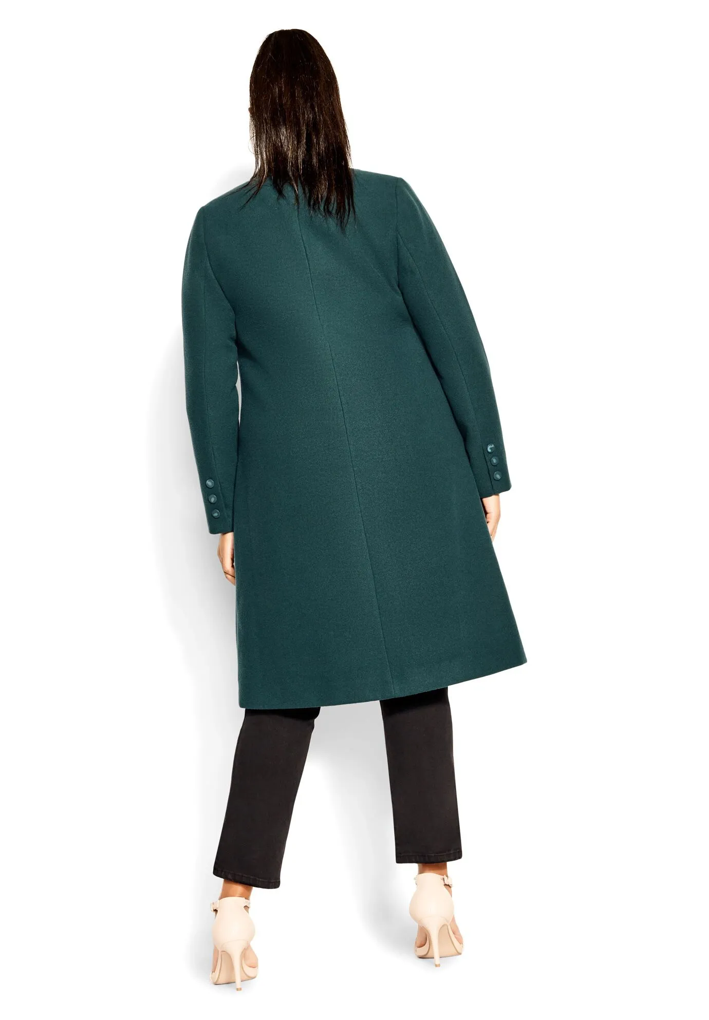 Effortless Chic Coat - emerald