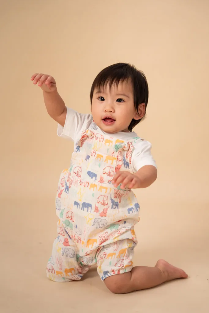 Emery Jumpsuit - Colourful Elephants