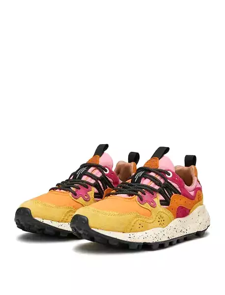 Flower Mountain Womens Yamano 3 Trainers Orange / Yellow