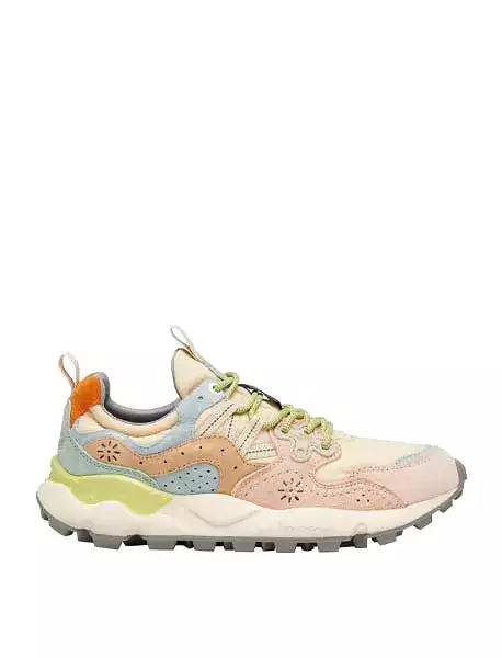 Flower Mountain Womens Yamano 3 Trainers Pink / Beige