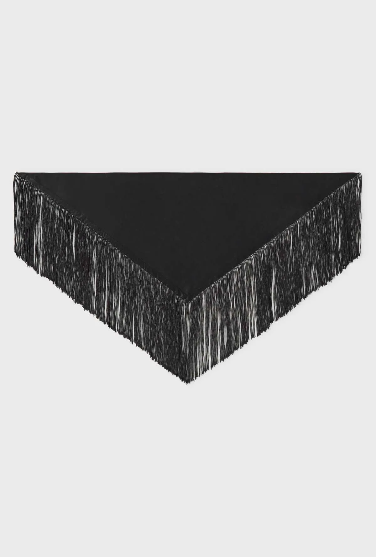 FRINGE SCARF - BLACK