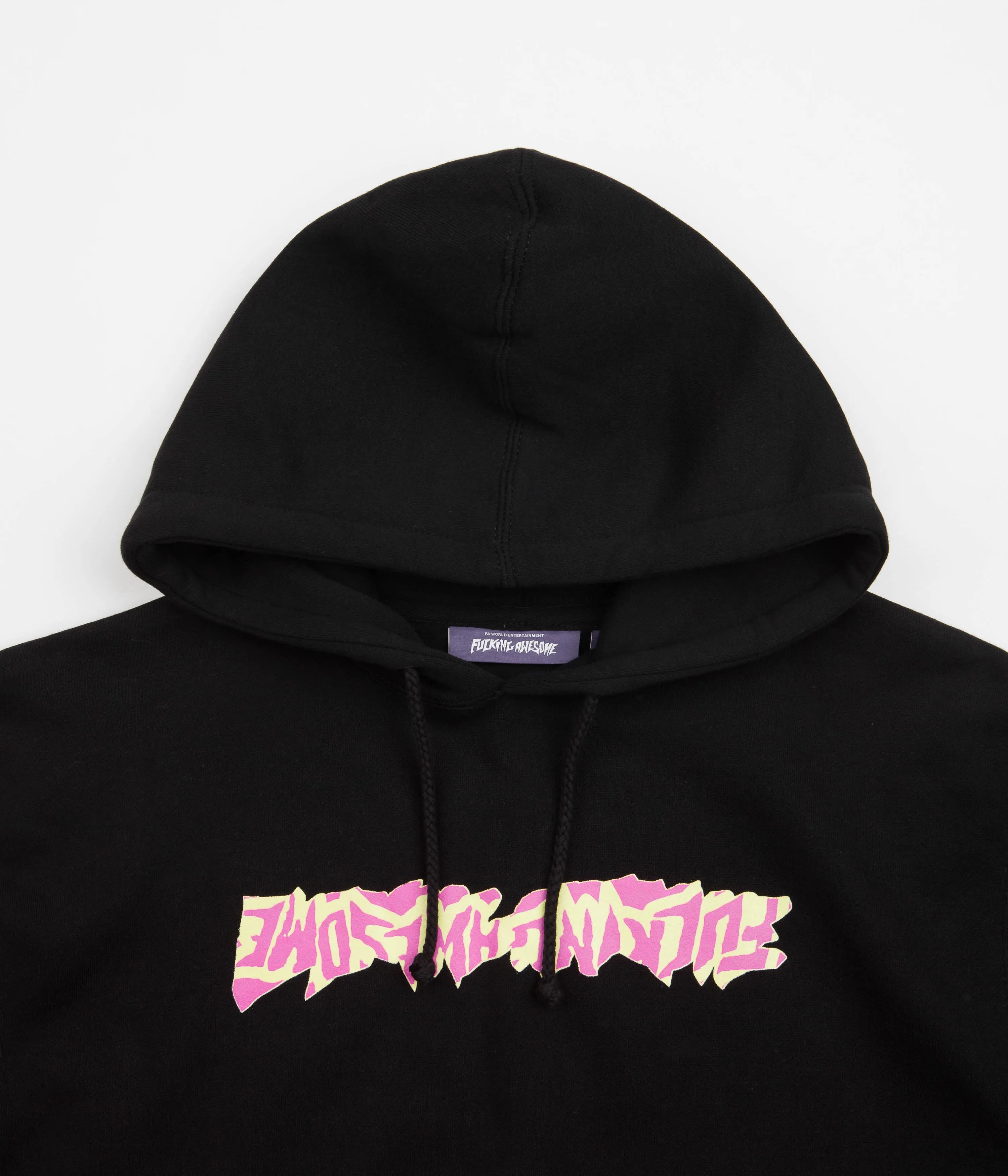 Fucking Awesome Cut Out Logo Hoodie - Black