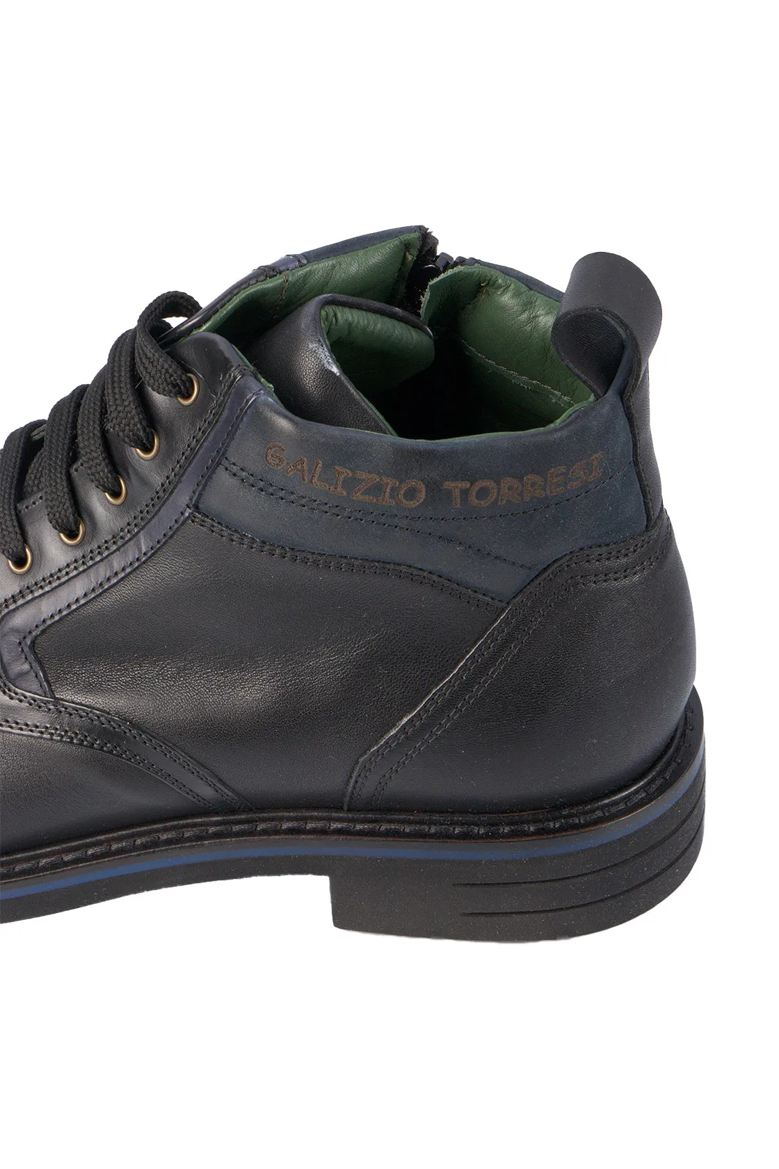 Galizio Torresi Lace Boots Nero/Navy