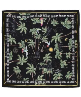 Hayley Menzies Black Beija-Flor Silk Square Scarf | Jules B