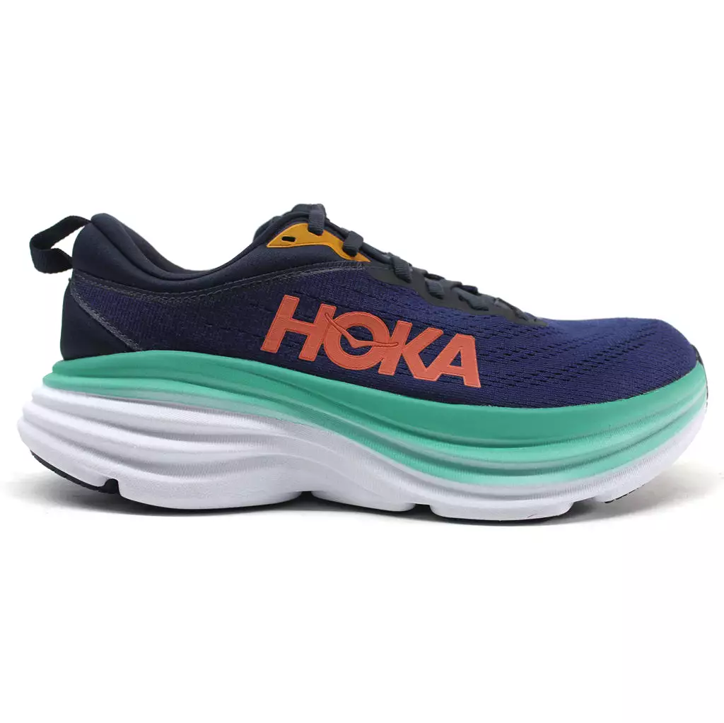 Hoka One One Womens Trainers Bondi 8 Lace-Up Low-Top Sneakers Textile - UK 7